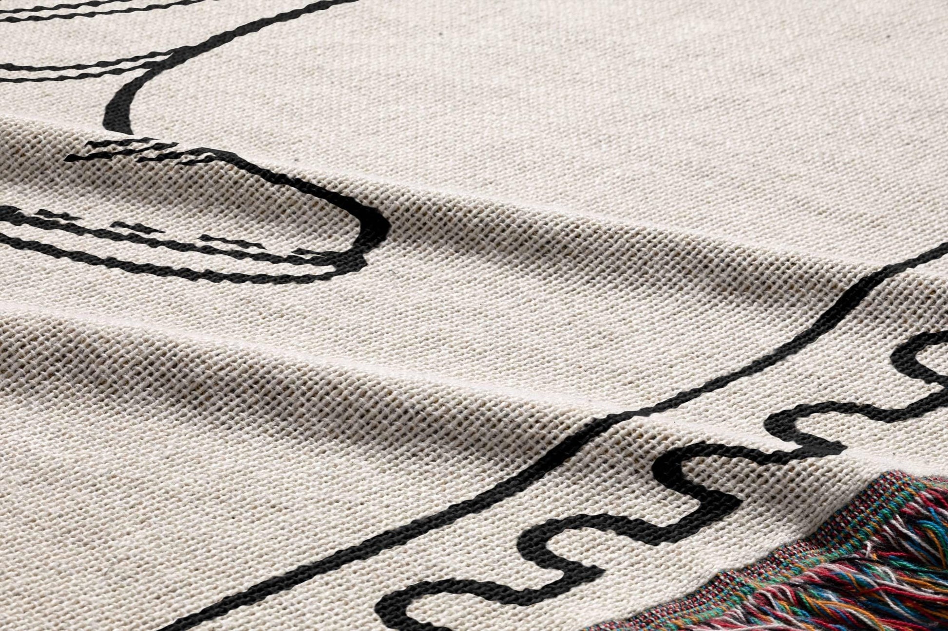 Western Cowgirl Boots Woven Blanket - Oh Happy Blankets