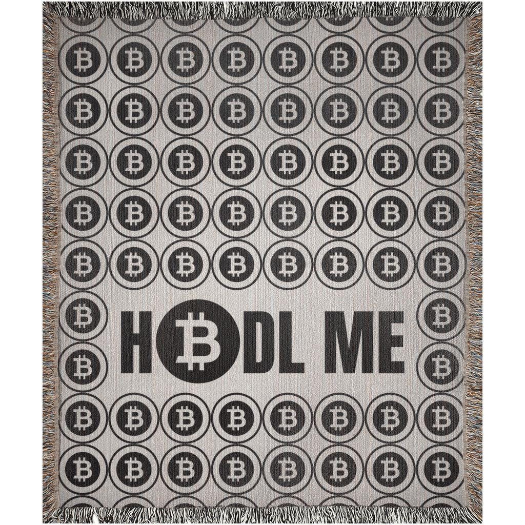 Bitcoin Crypto Woven Blanket Throw - Oh Happy Blankets