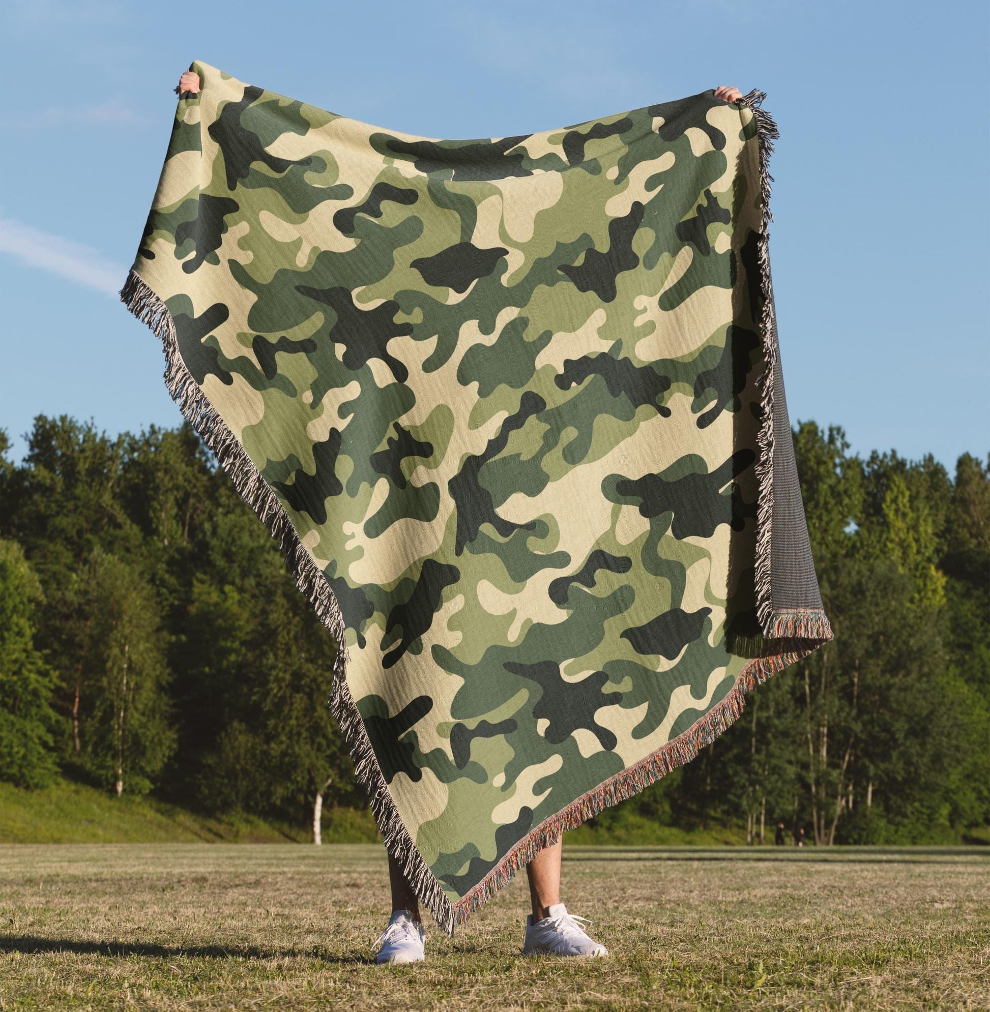 Gift: Custom Woven Blanket with unique design, perfect decorative throw for home decor enthusiasts.