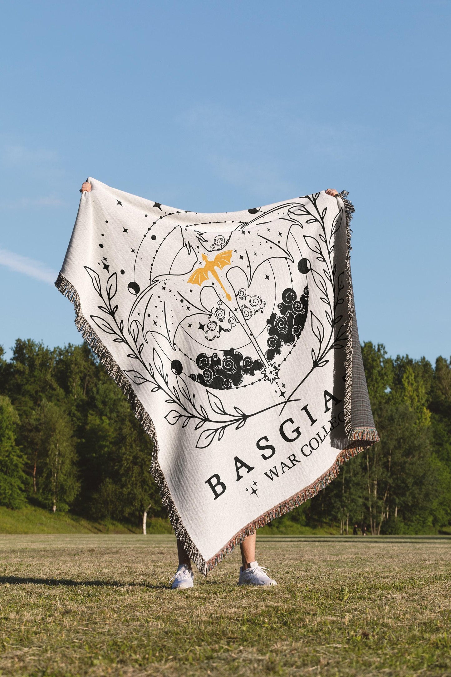 Dragon Romantasy Woven Blanket