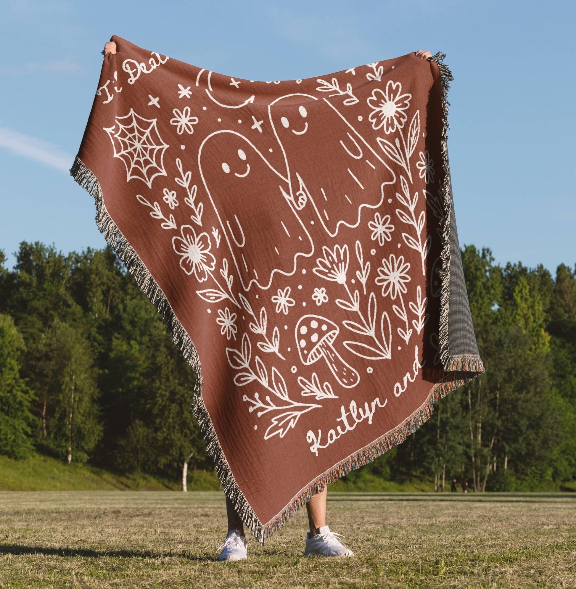 Til Death Do Us Ghost Wedding Gift - Oh Happy Blankets