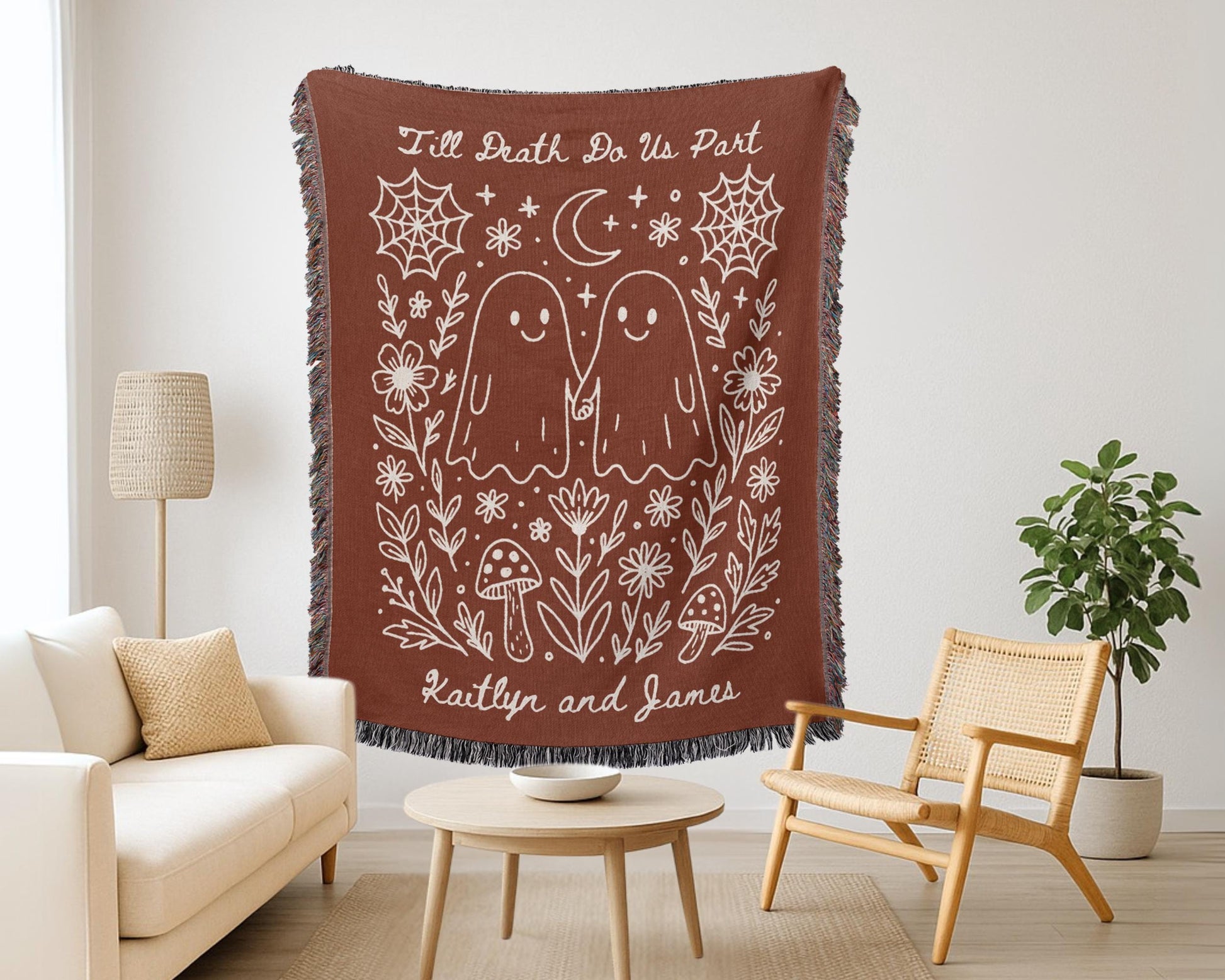 Til Death Do Us Ghost Wedding Gift - Oh Happy Blankets
