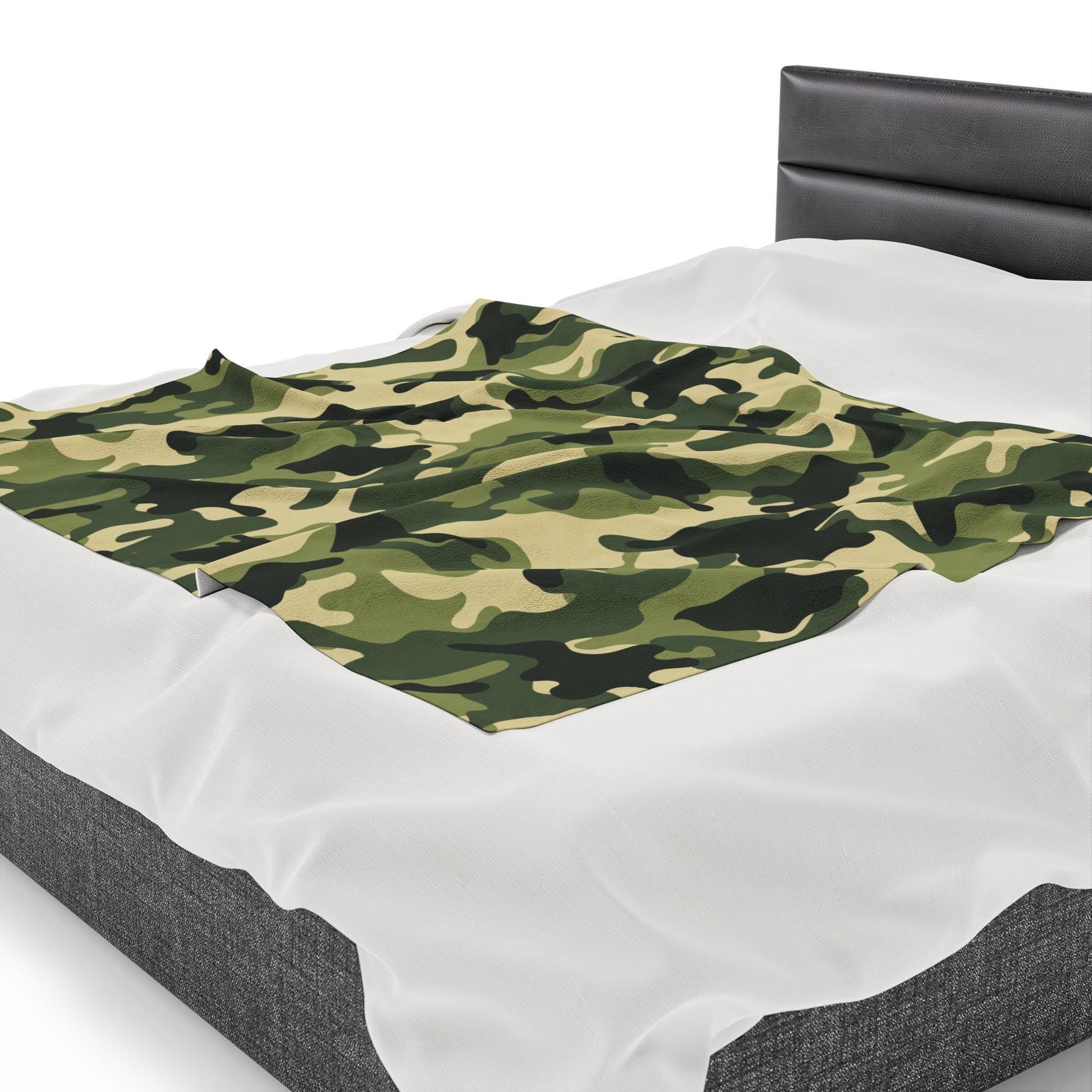 Green Camo Woven Throw Blanket - Oh Happy Blankets
