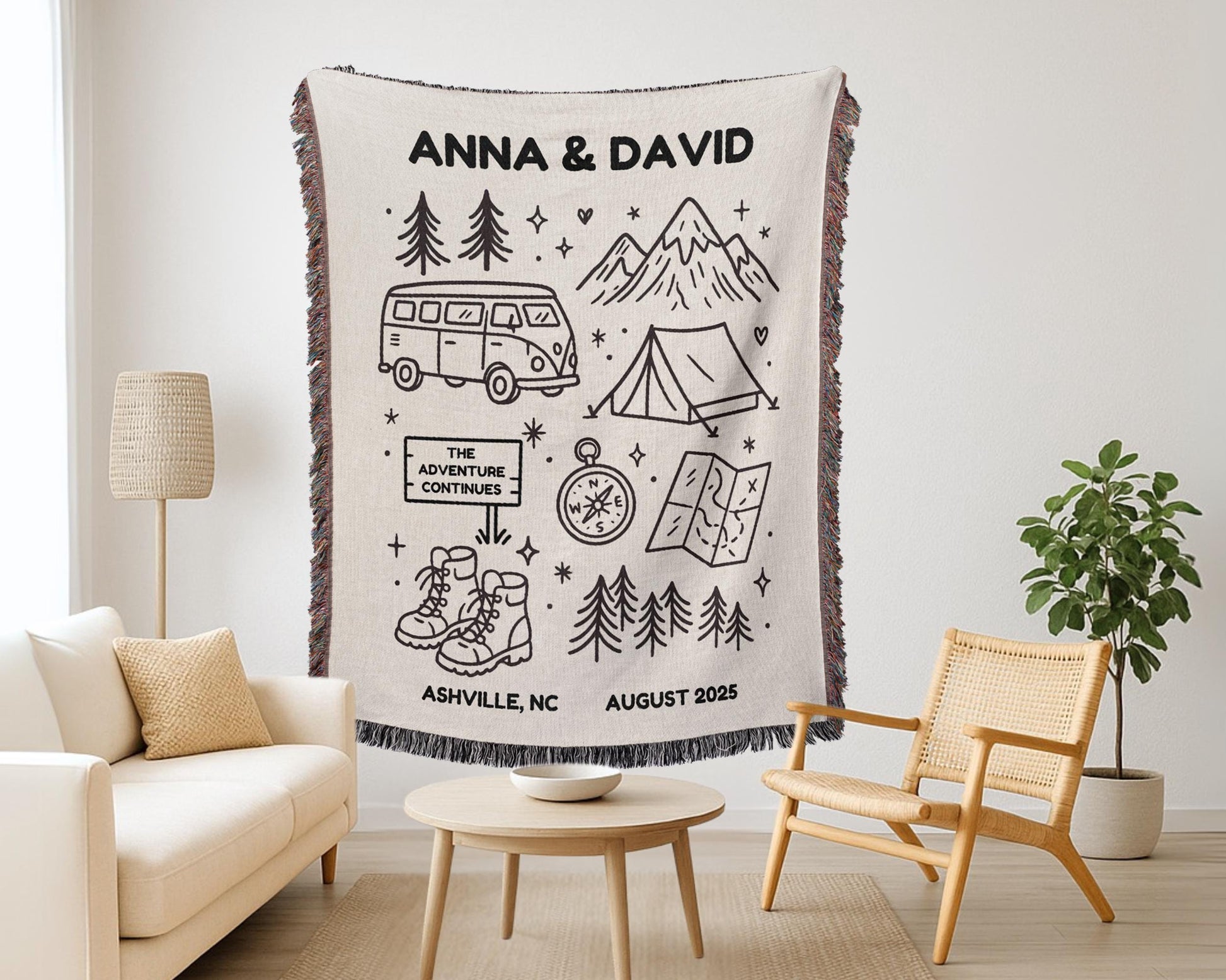 National Park Wedding Woven Blanket - Oh Happy Blankets