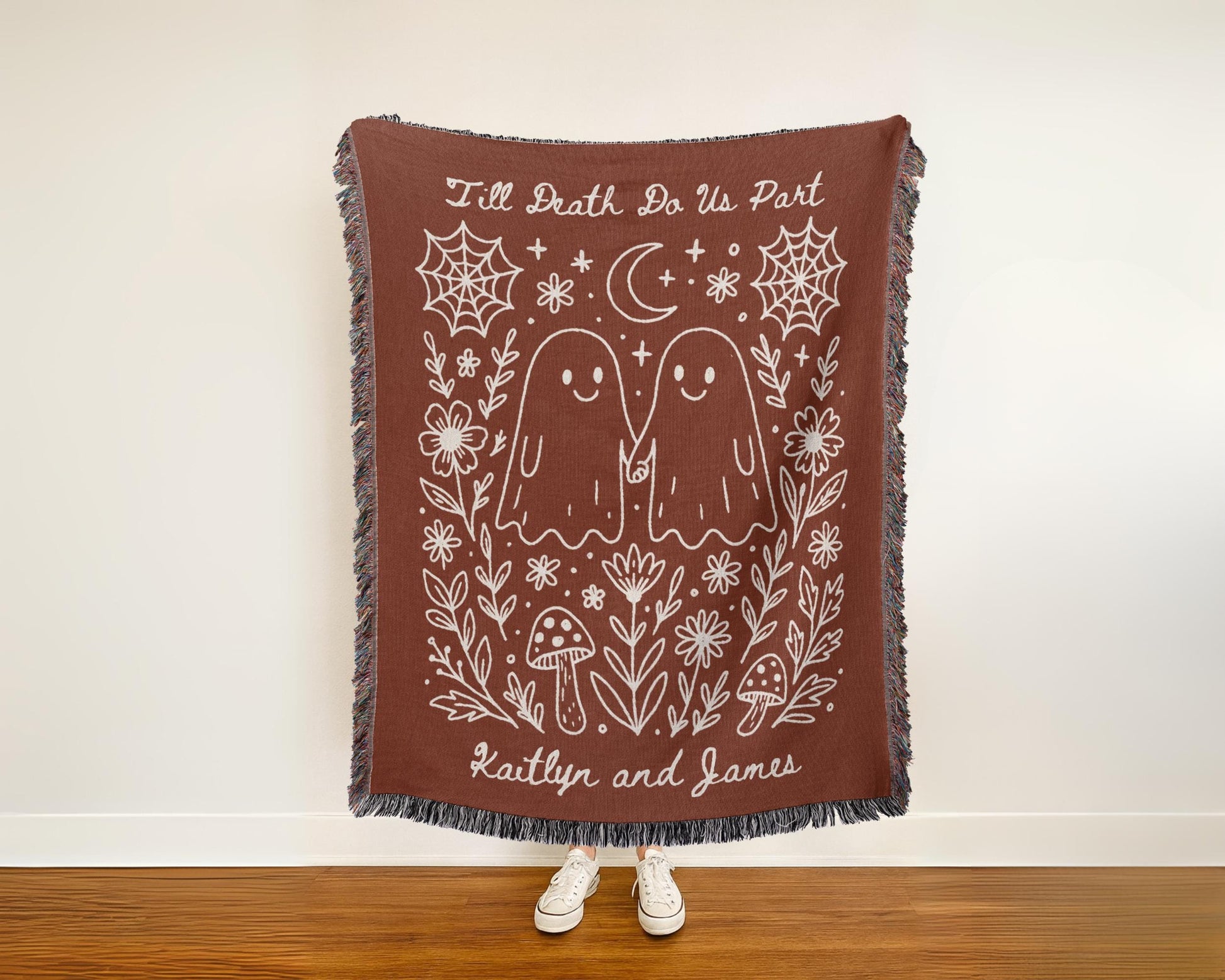Til Death Do Us Ghost Wedding Gift - Oh Happy Blankets
