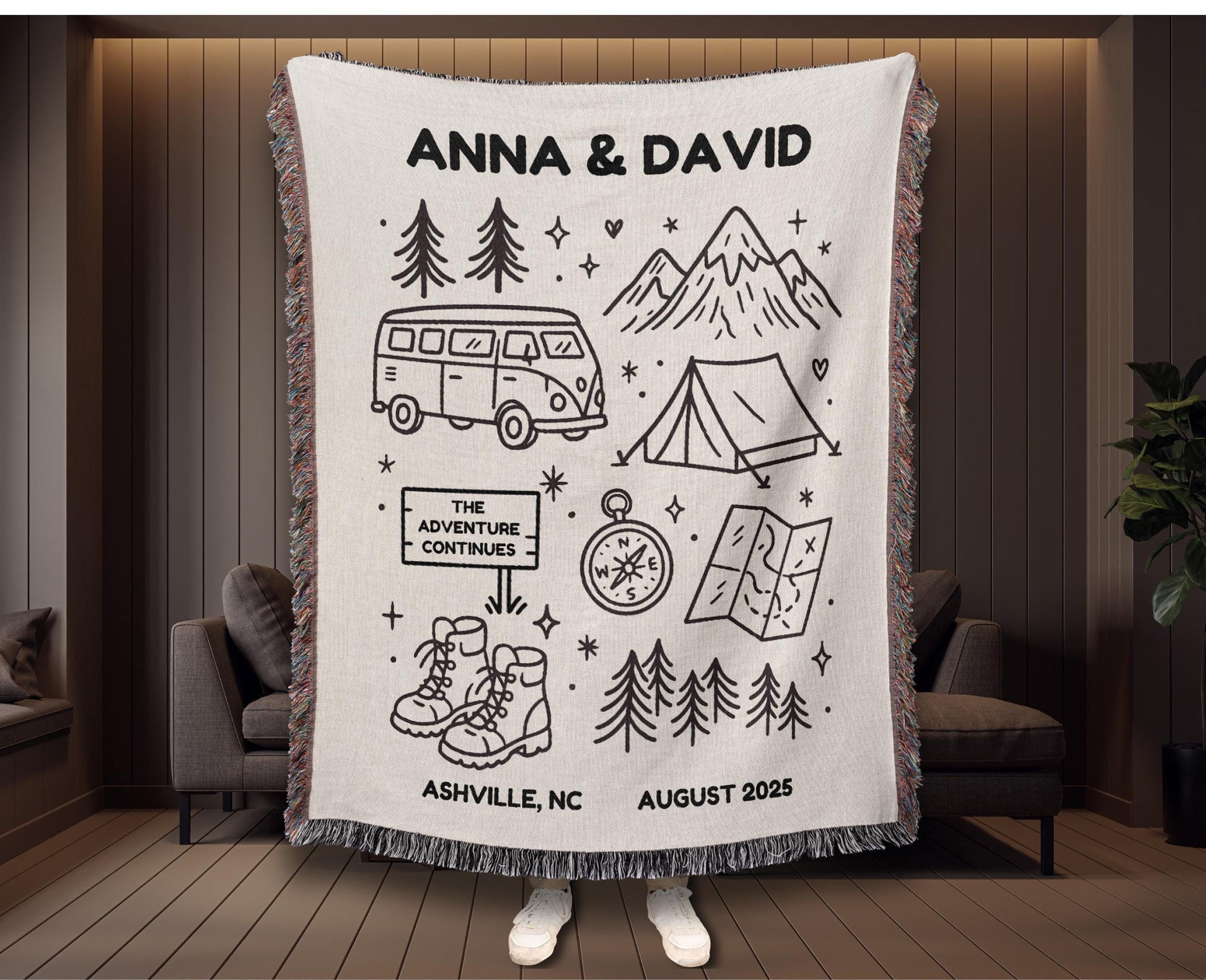 National Park Wedding Woven Blanket - Oh Happy Blankets