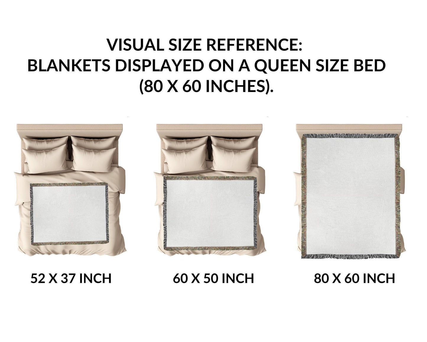 Vintage Stamp Wedding Woven Blanket - Oh Happy Blankets