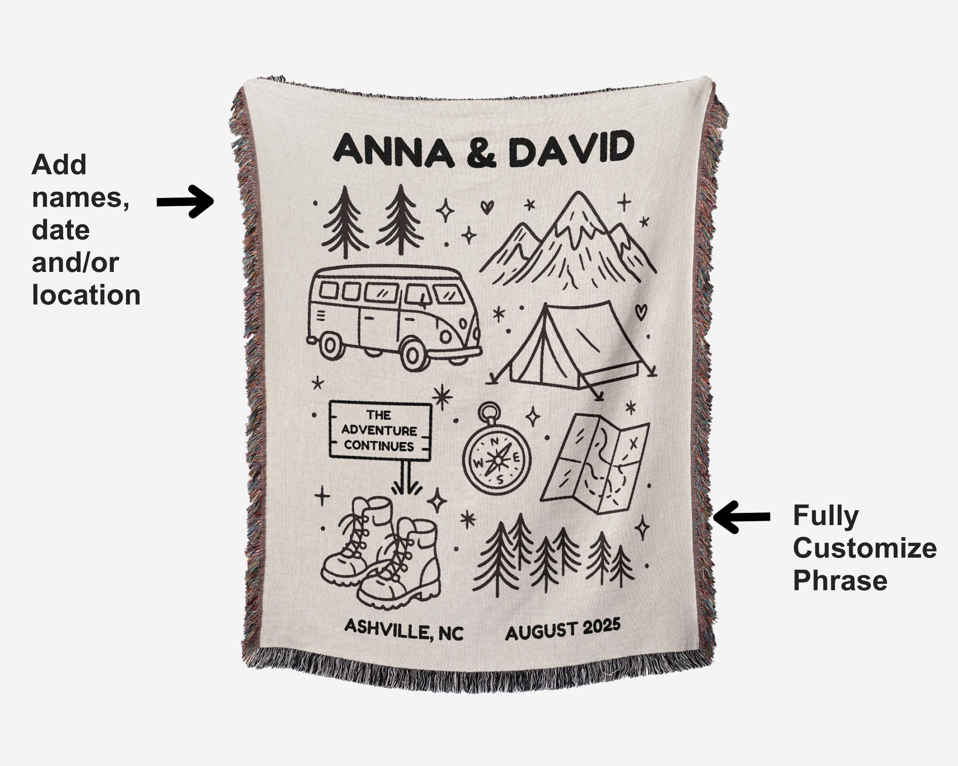 National Park Wedding Woven Blanket - Oh Happy Blankets
