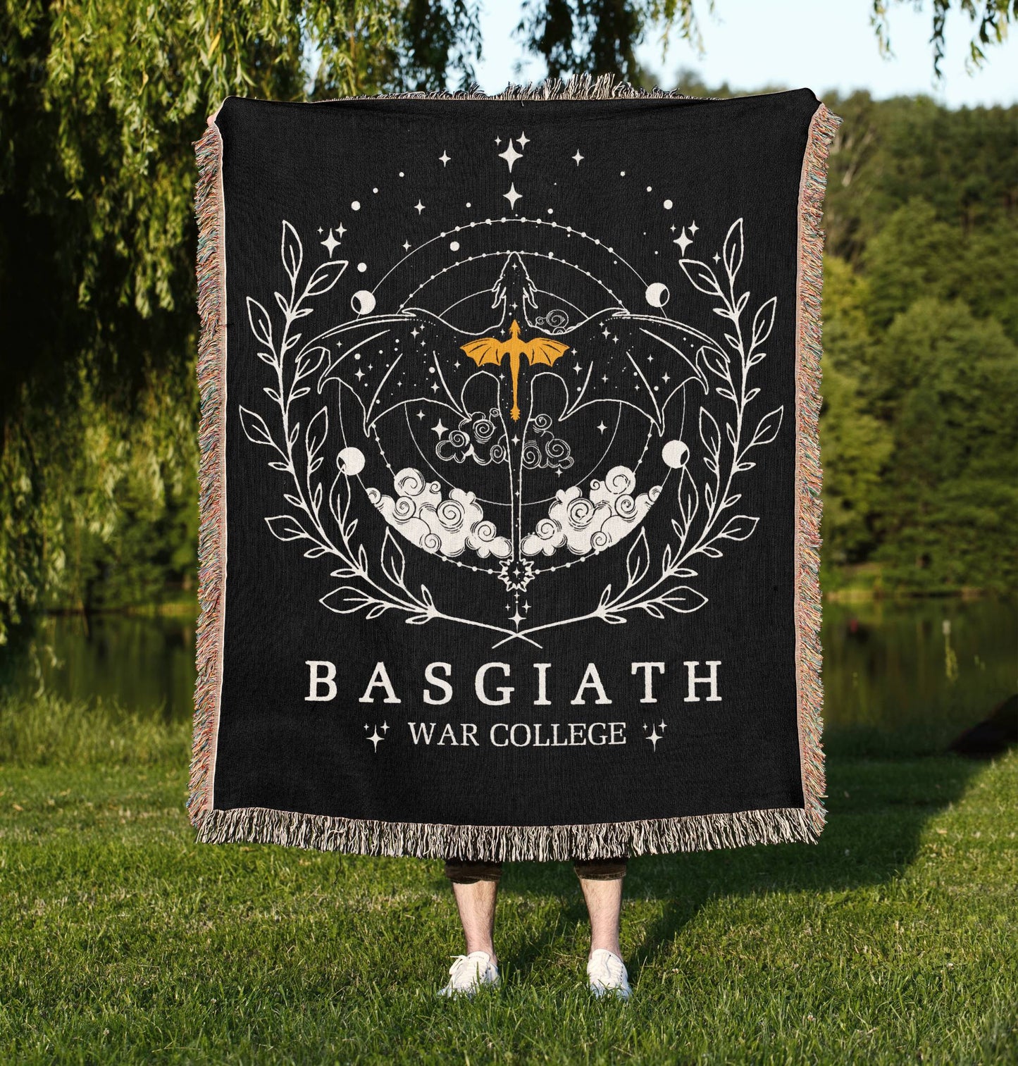 Basgiath Fantasy Woven Blanket - Oh Happy Blankets