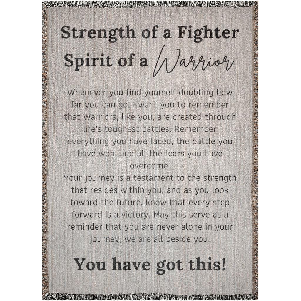 Warrior Strength Woven Blanket