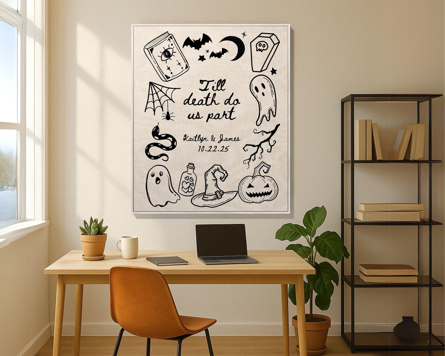 Gothic Custom Wedding Woven Blanket - Oh Happy Blankets