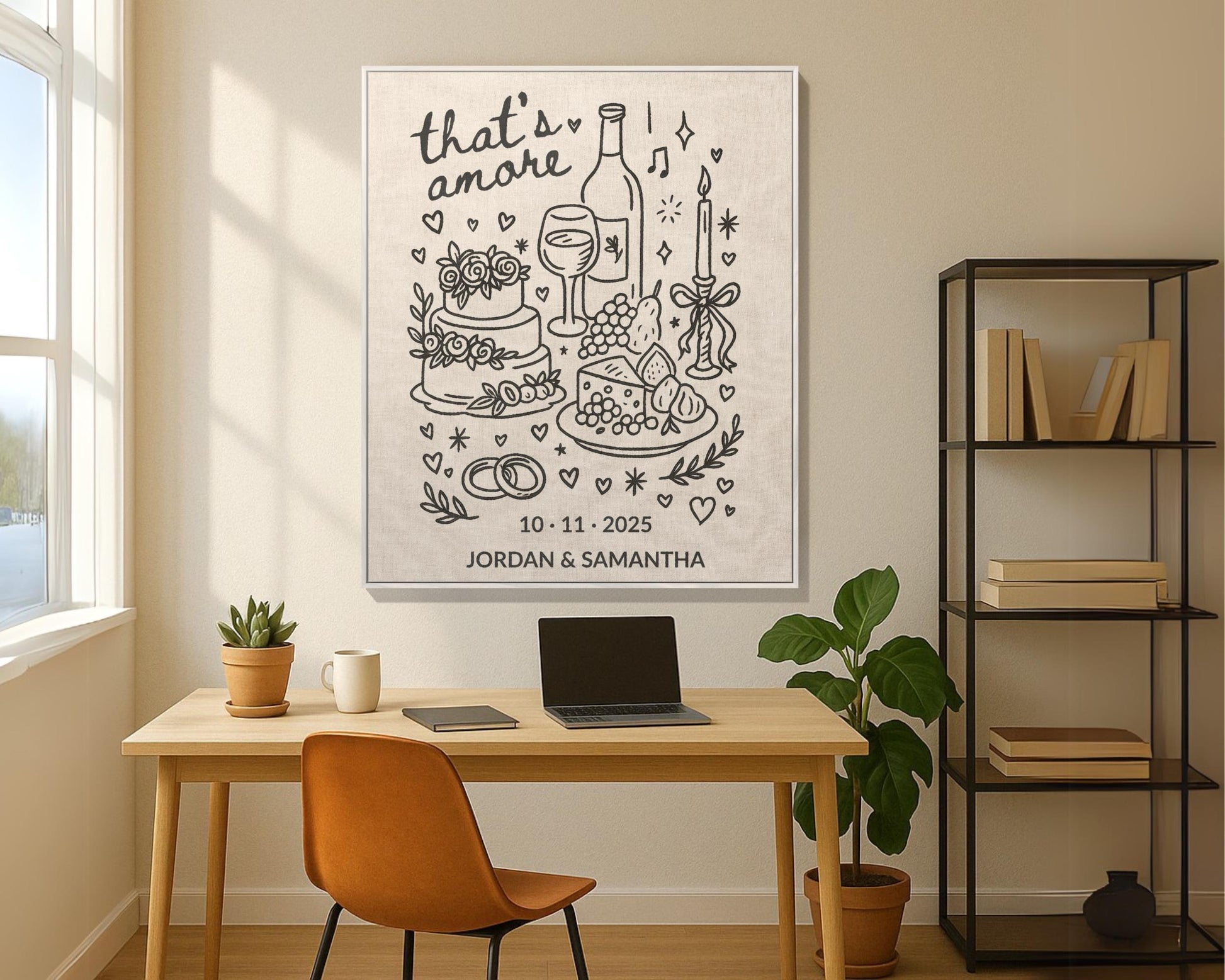 That's Amore Wedding Woven Blanket - Oh Happy Blankets