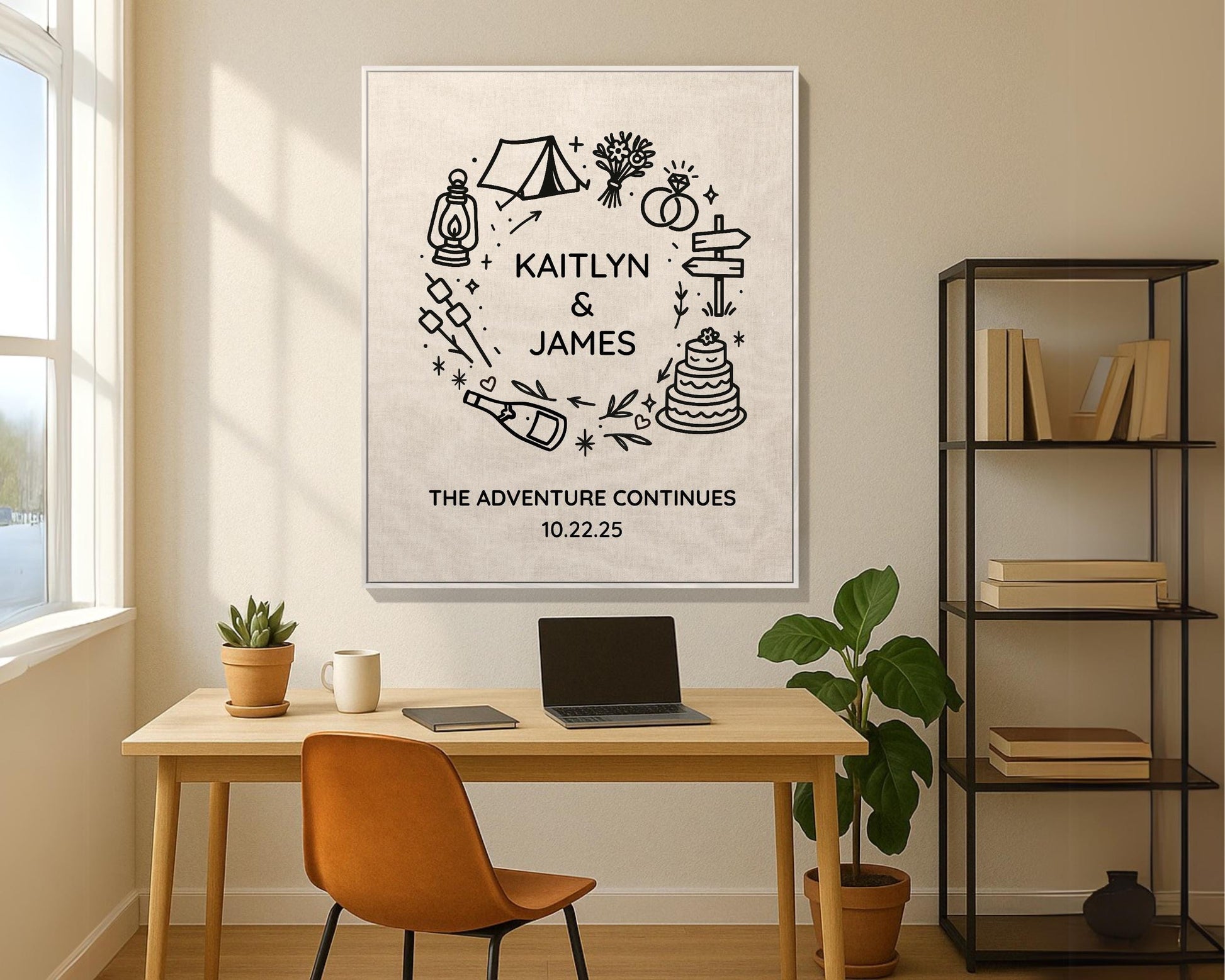 Camping Couple Custom Woven Blanket - Oh Happy Blankets