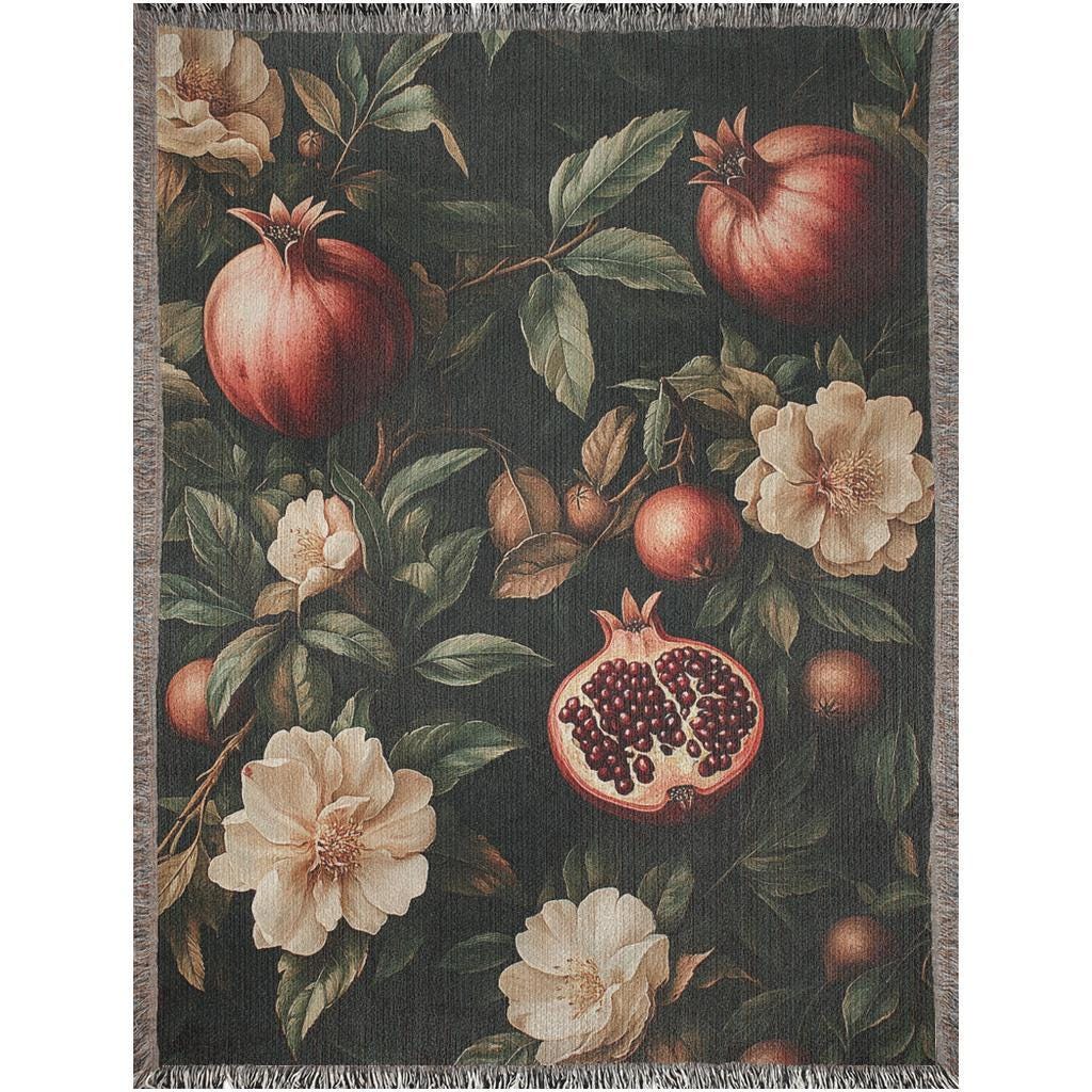 Pomegranate Woven Blanket