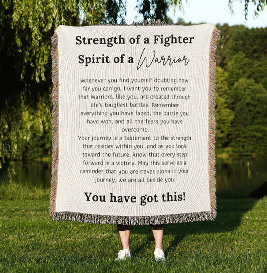 Gift: Custom Themed Woven Blanket featuring detailed artwork, ideal present for enthusiasts and collectors.