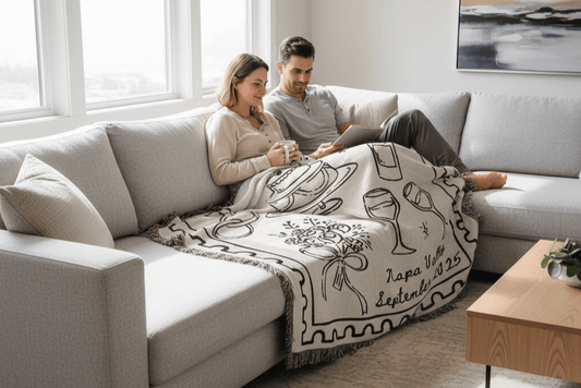 Personalized Wedding Couple Blanket