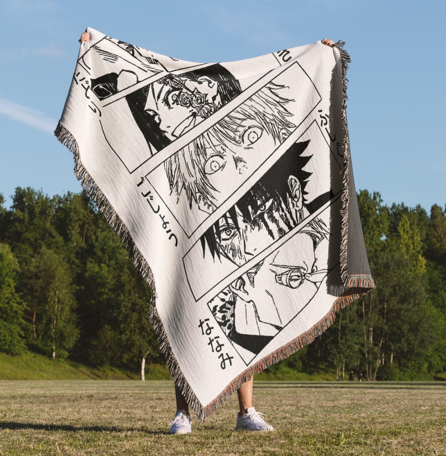 Anime & Fantasy Custom Woven Blanket for Manga Fans
