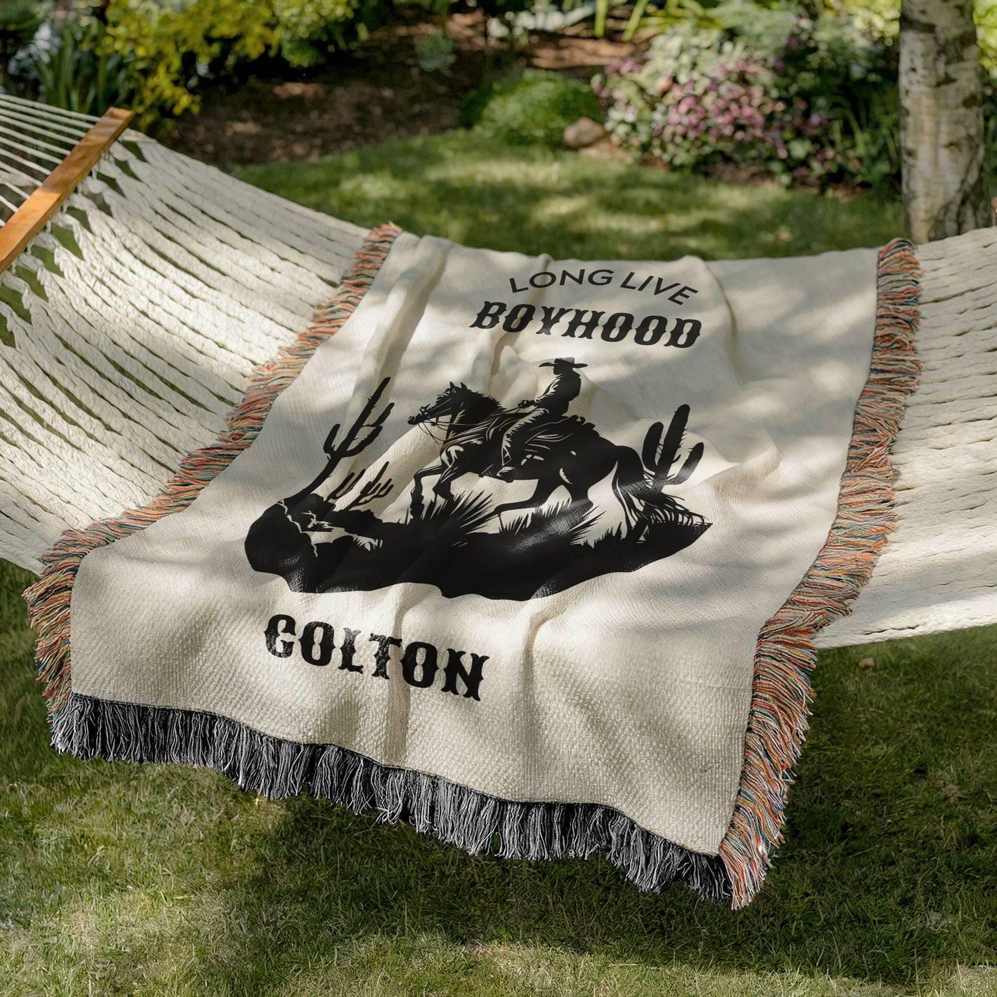 Western Nursery Woven Blanket