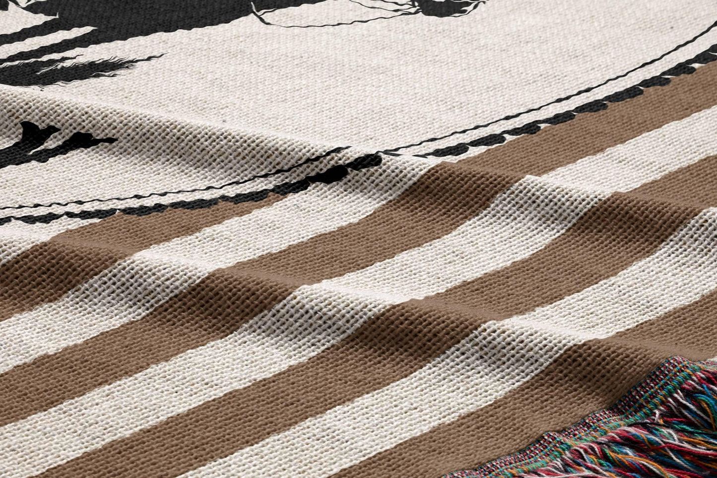 Striped Cowgirl Woven Blanket