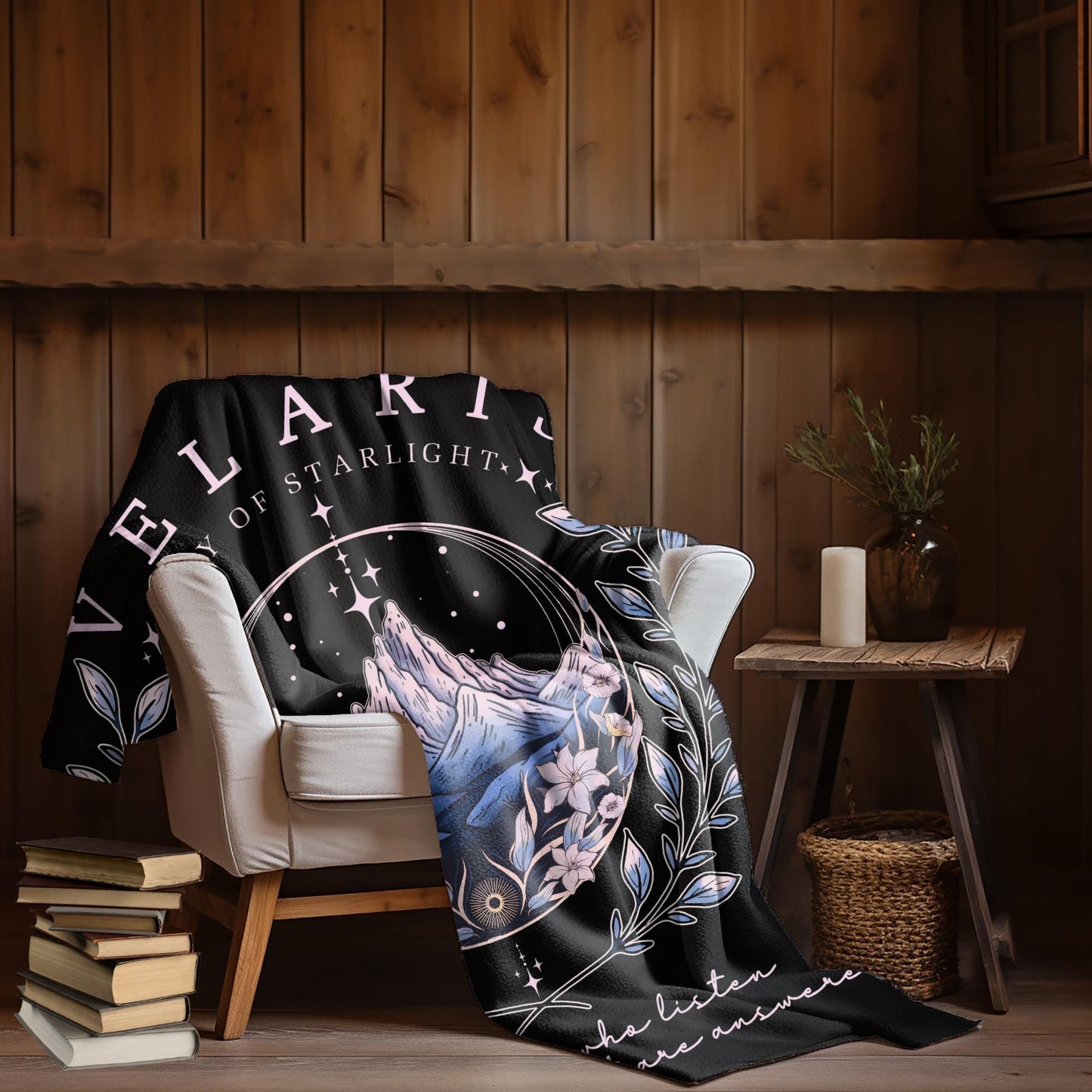 To the stars who listen Woven Blanket