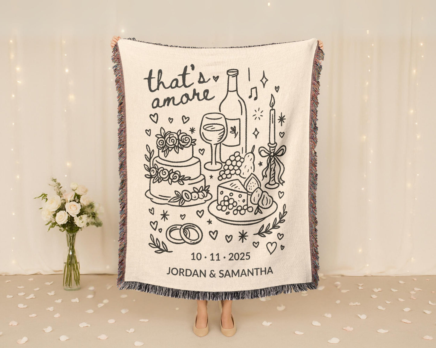 That's Amore Woven Blanket