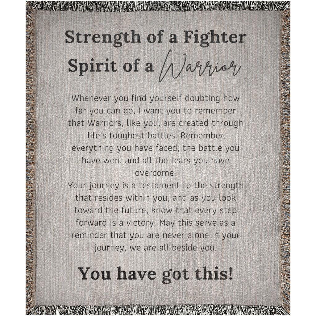 Warrior Strength Woven Blanket