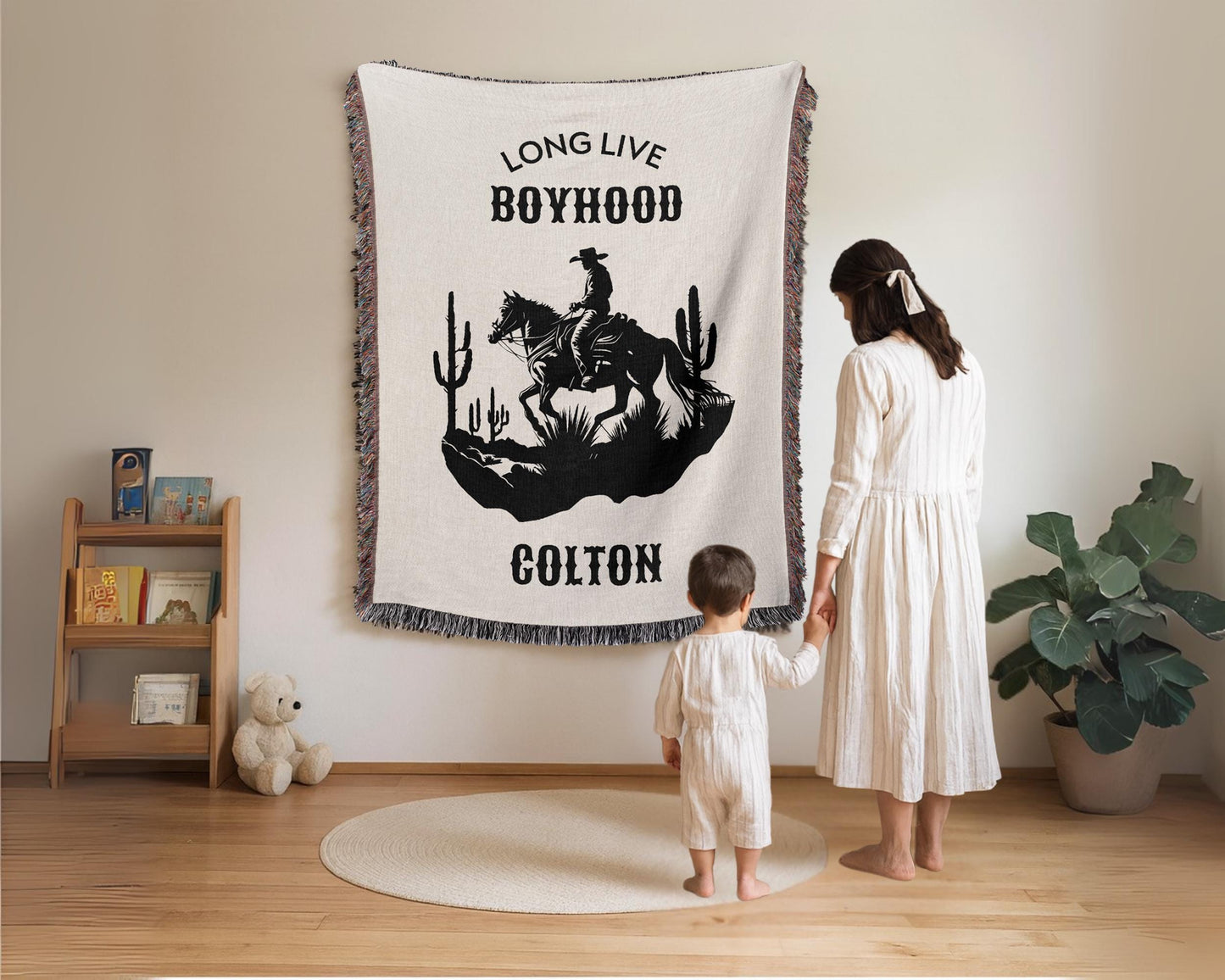 Western Nursery Woven Blanket