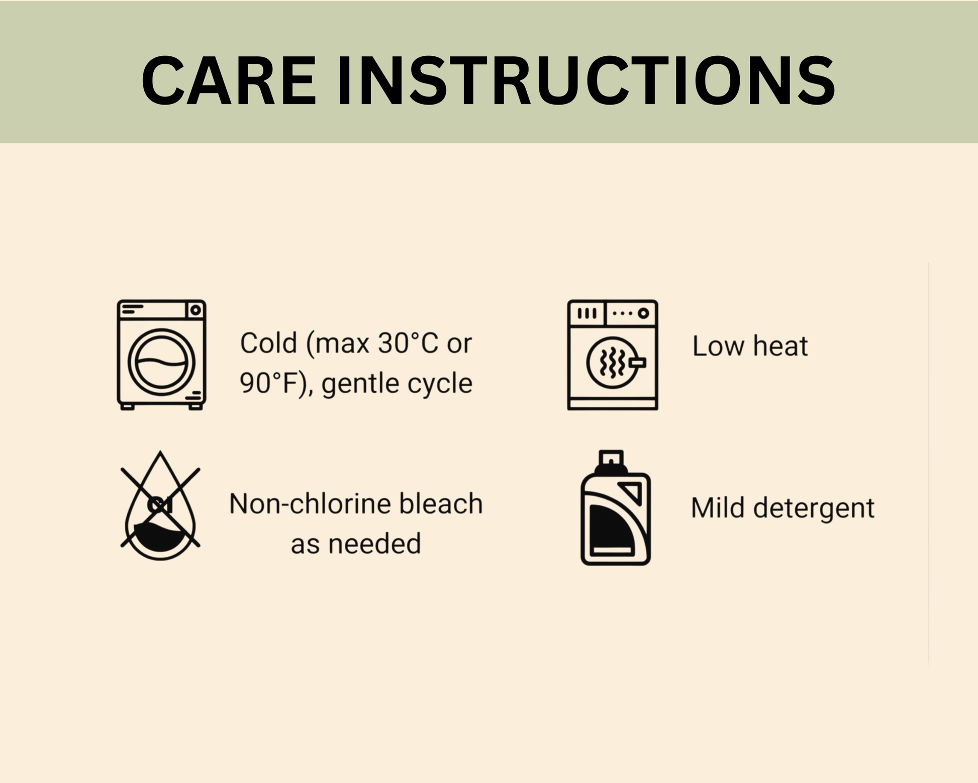 Care instructions for custom woven pet memorial blanket — machine wash cold gentle cycle, tumble dry low
