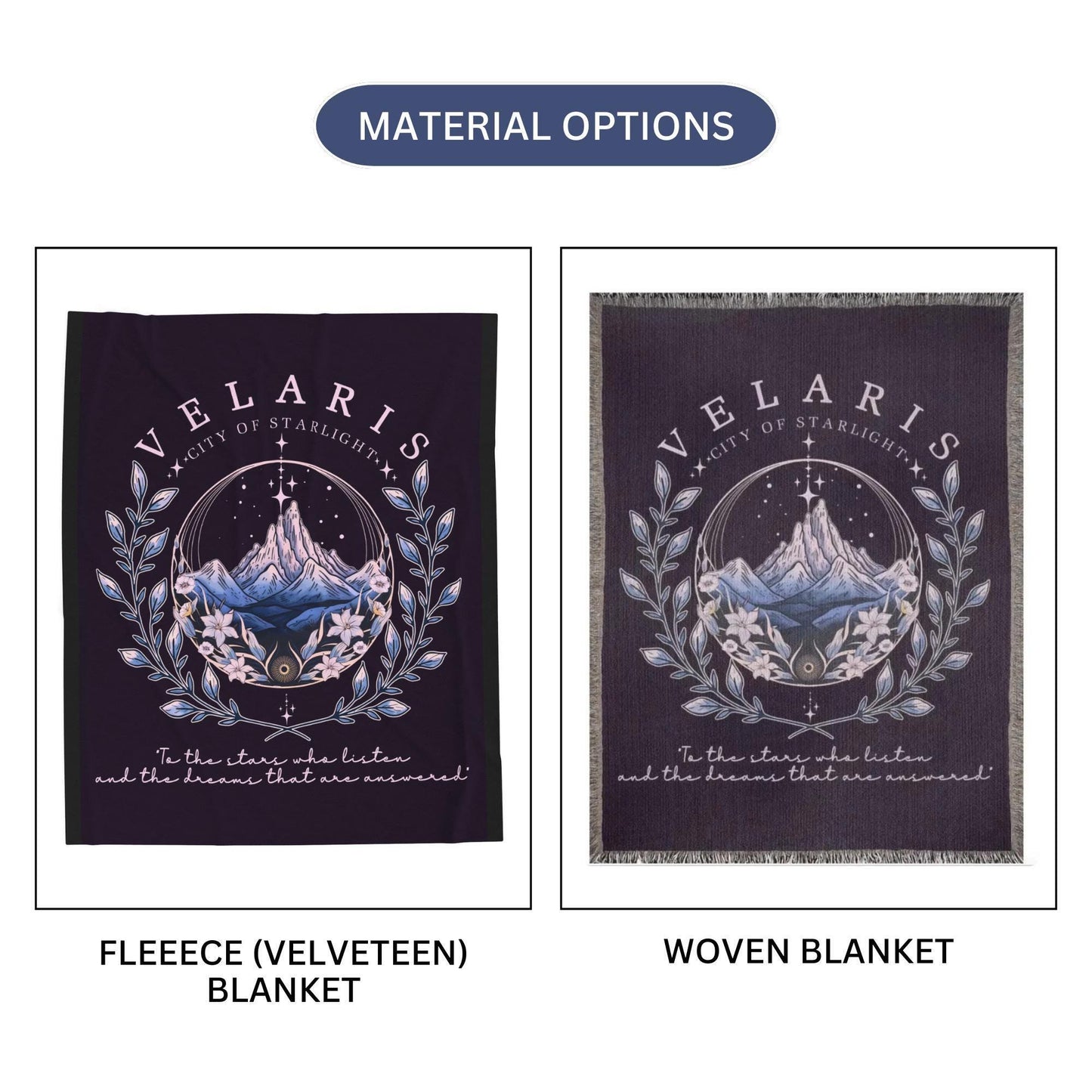 To the stars who listen Woven Blanket