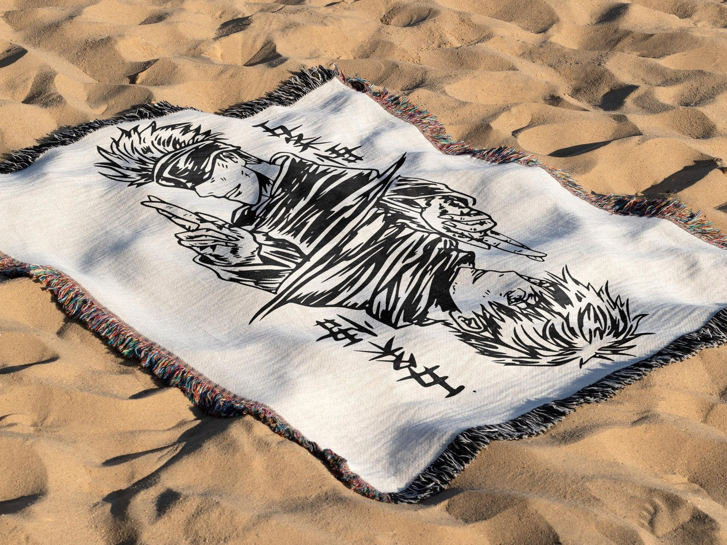 Anime JJK Manga Woven Blanket
