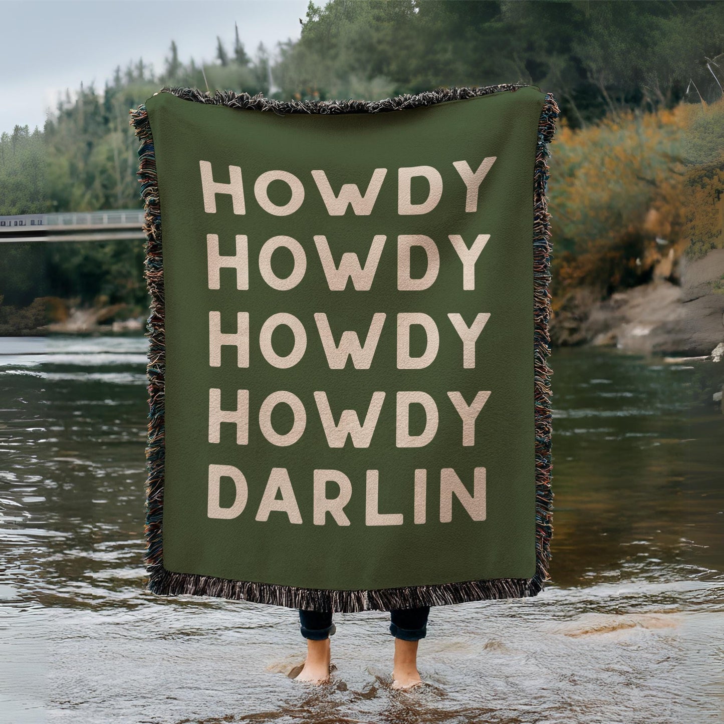 Howdy Darlin Woven Blanket