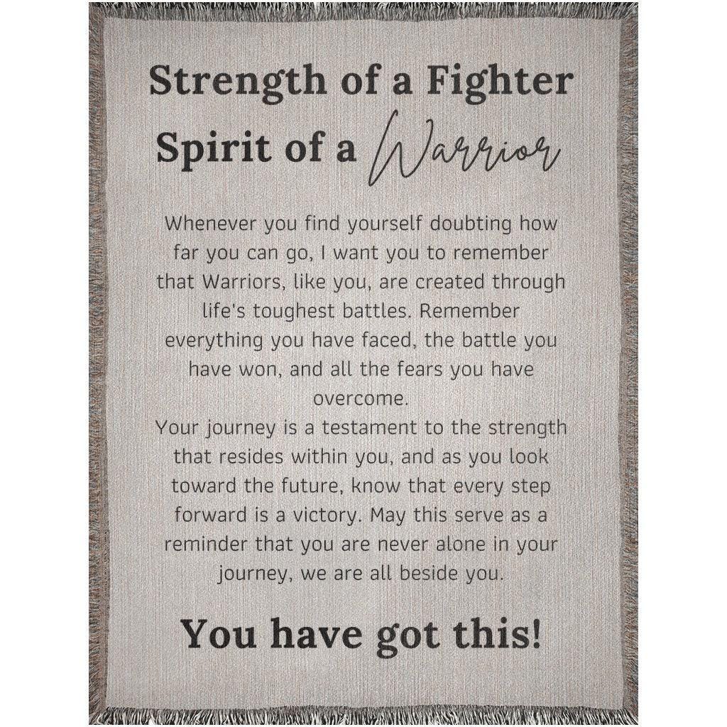 Warrior Strength Woven Blanket