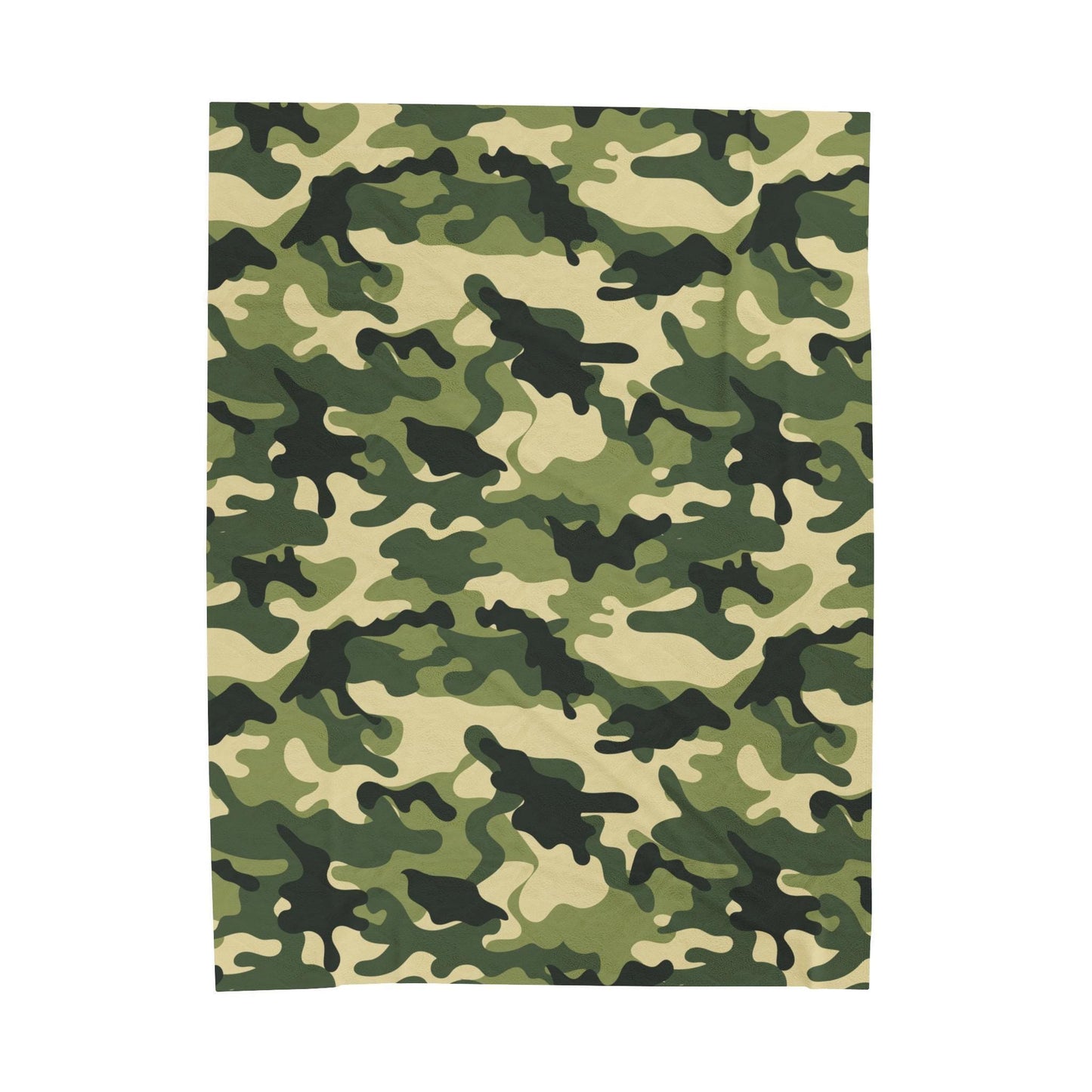 Green Camo Woven Blanket