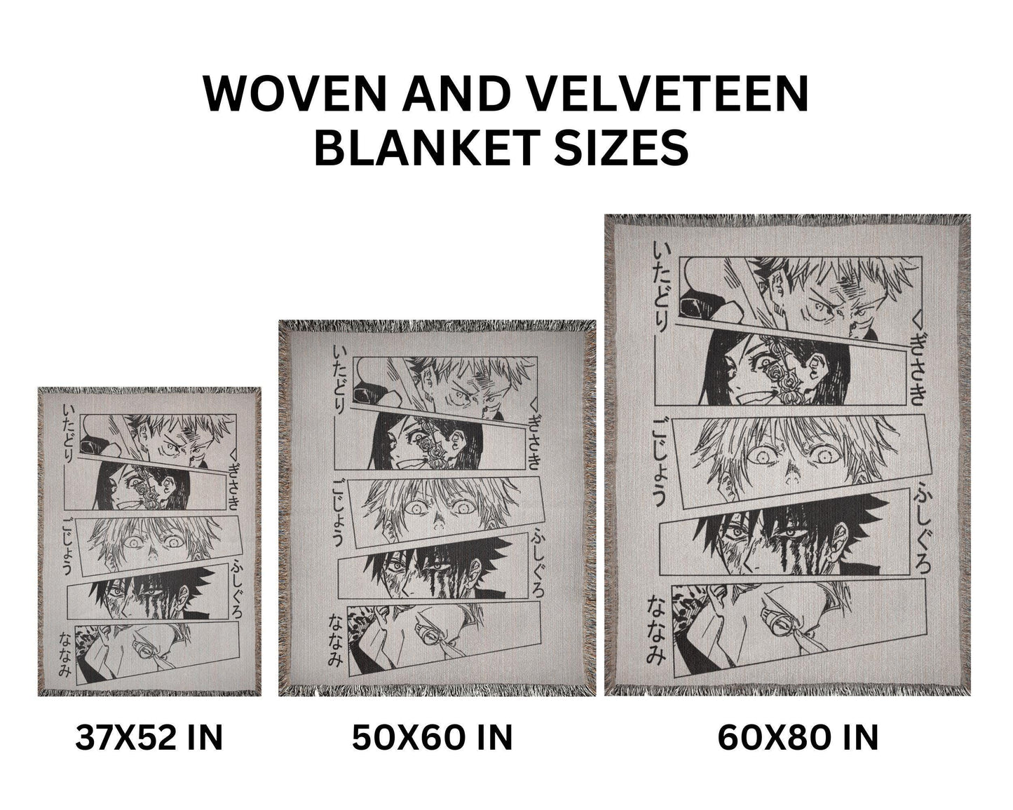 Japanese Anime Woven Blanket