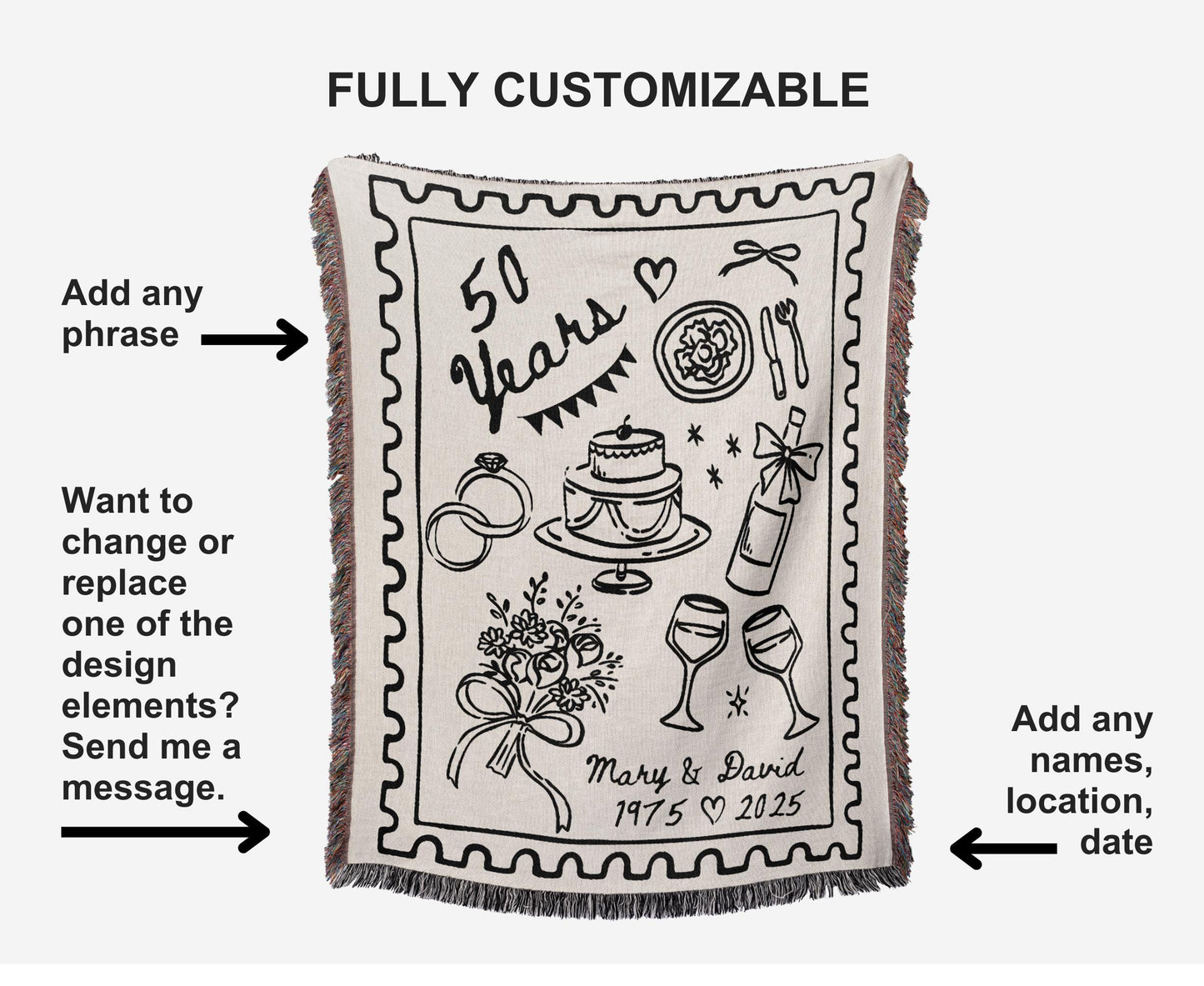 50th Anniversary Woven Blanket