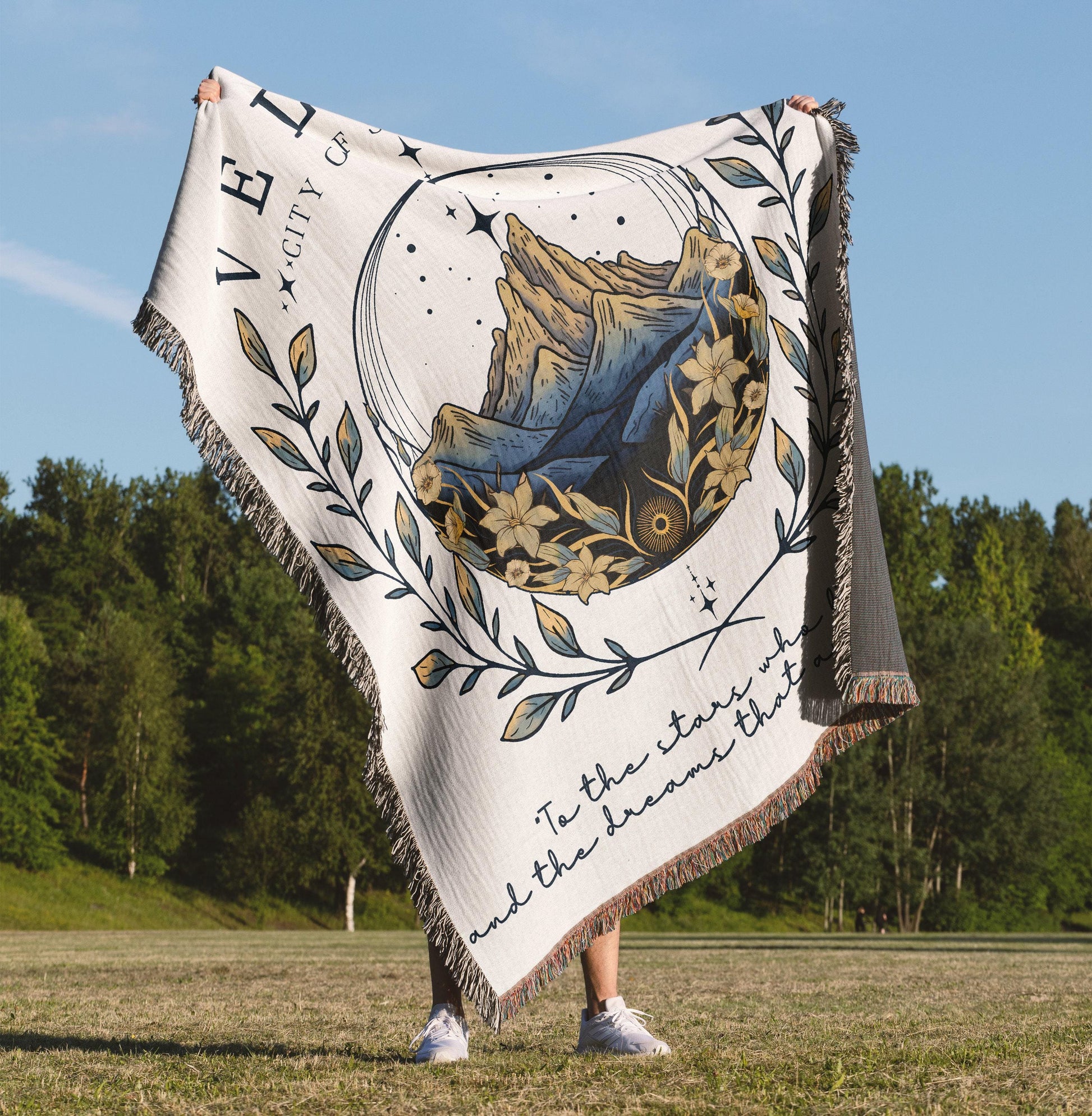 Romantasy Bookish Woven Blanket - Oh Happy Blankets