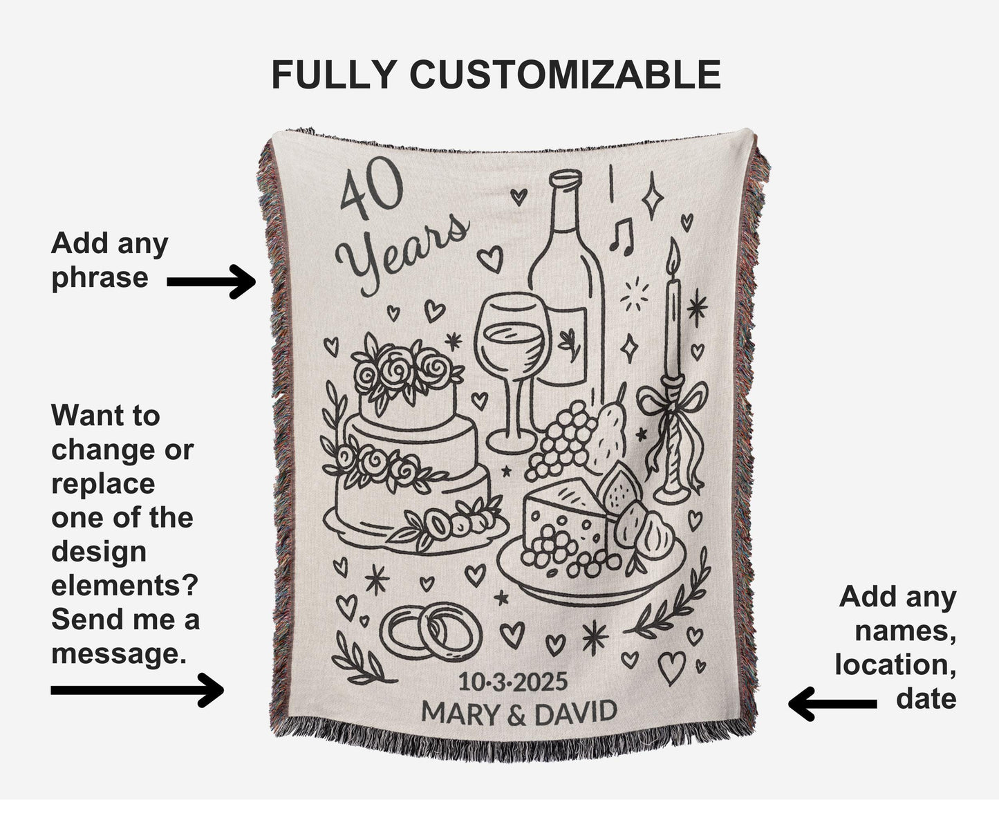 40th Anniversary Woven Blanket