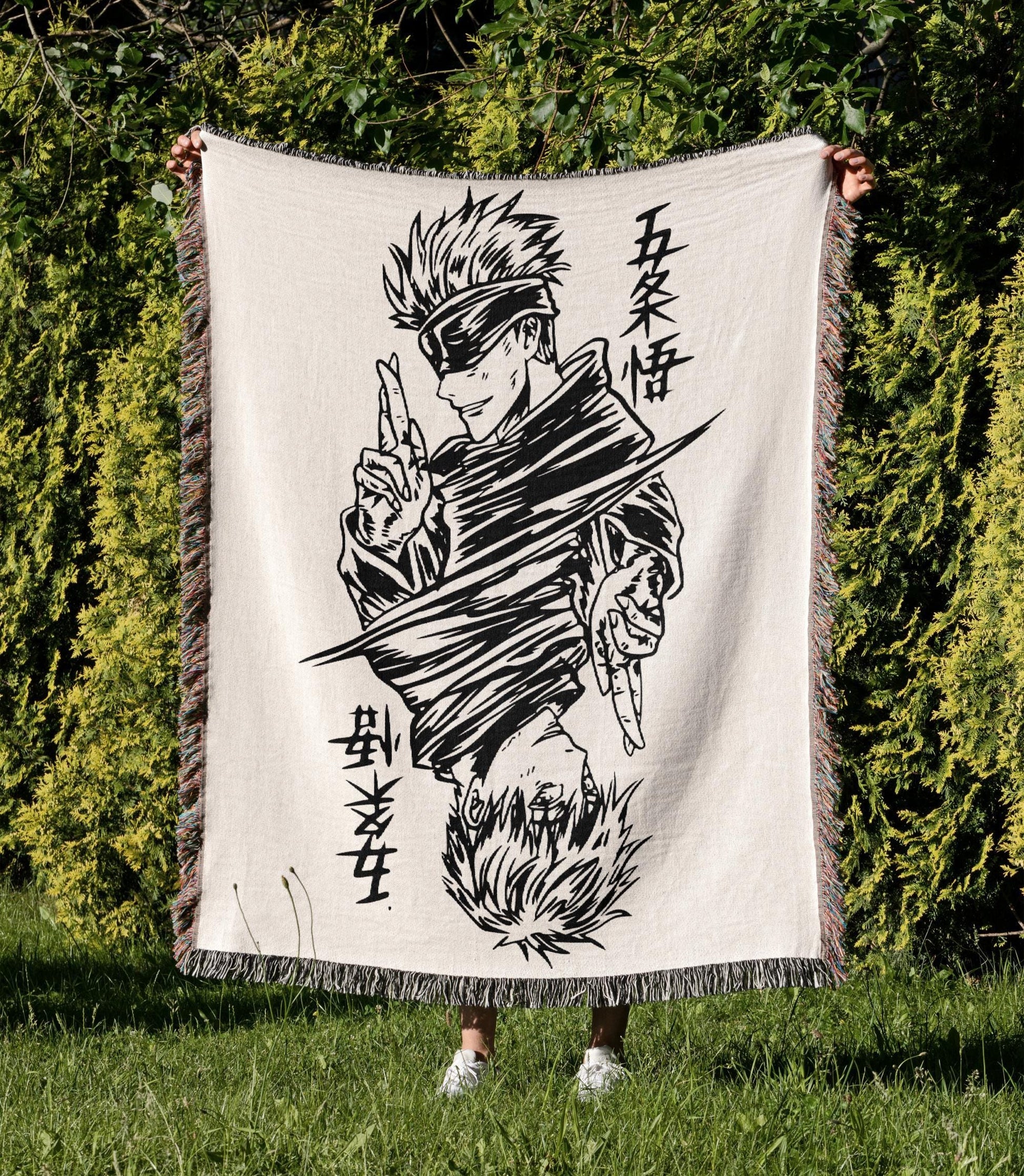 Holiday Gift: Japanese Anime Woven Blanket for girlfriend or wife.