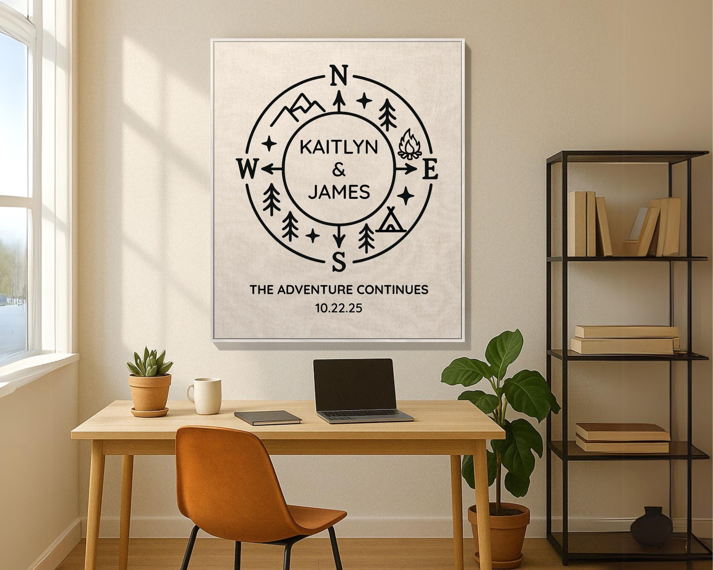 Outdoorsy Couples Woven Blanket