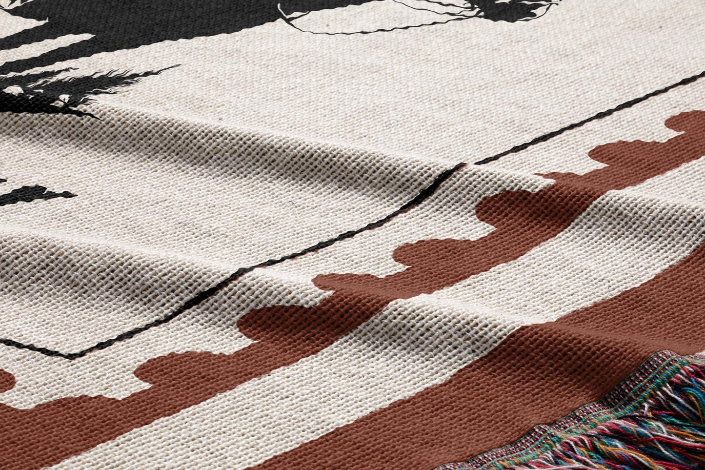 Vintage Cowgirl Woven Blanket