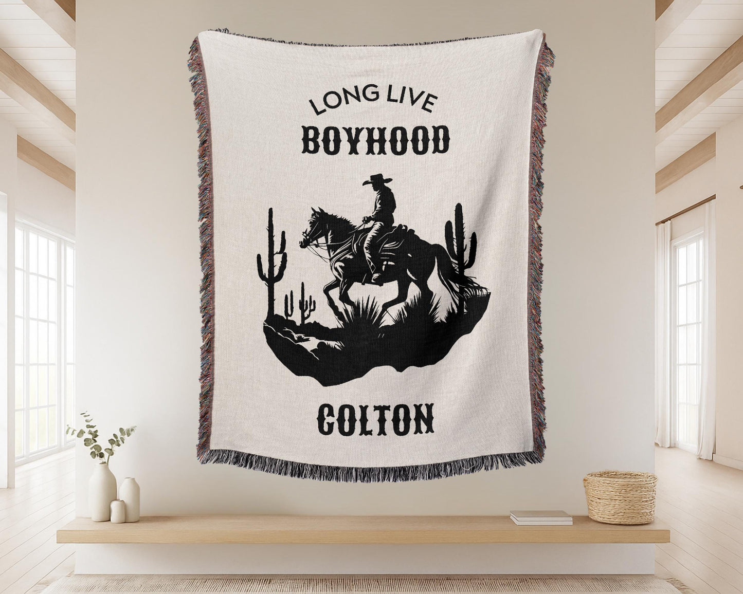 Western Nursery Woven Blanket