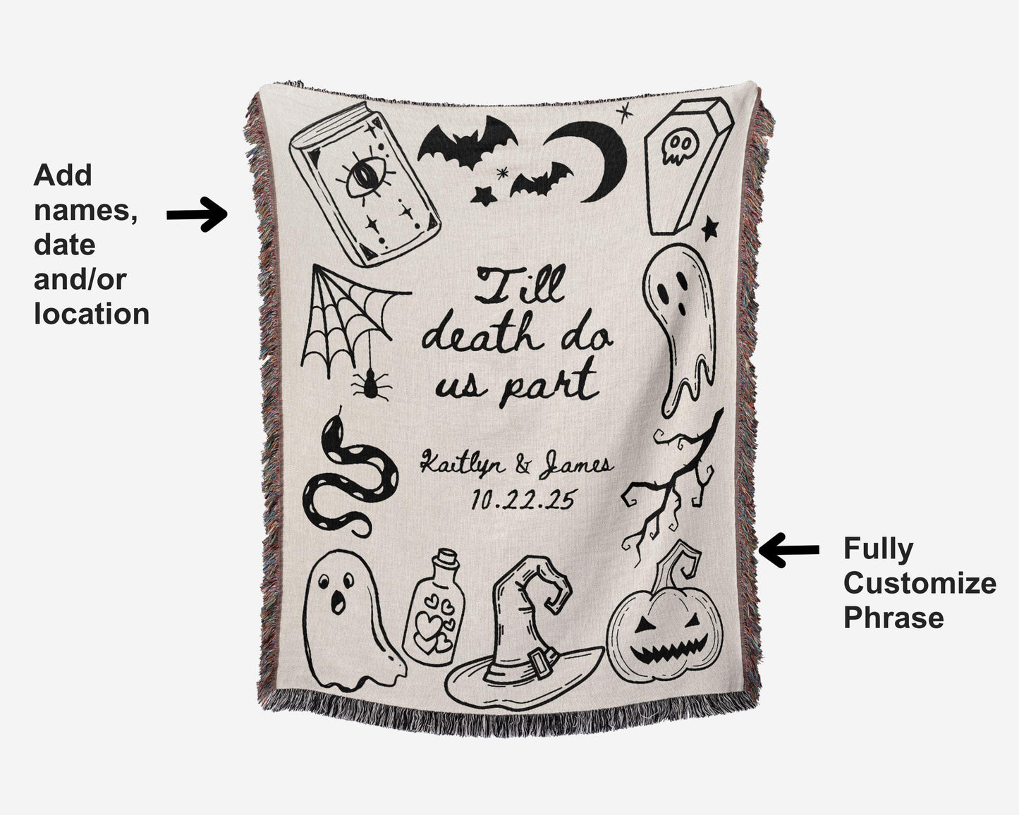 Custom Halloween Blanket