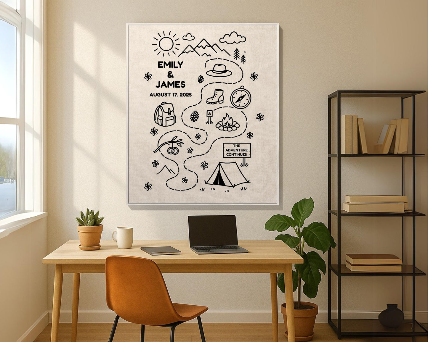 Personalized Adventure Camping Woven Blanket