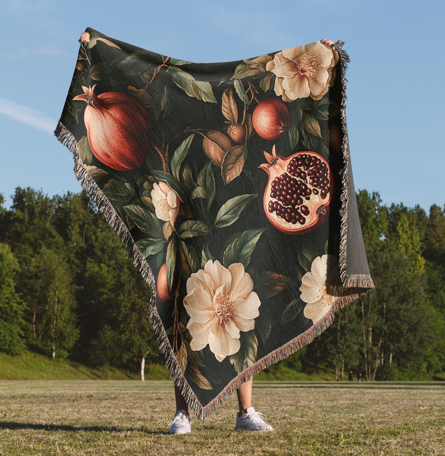 Pomegranate Woven Blanket